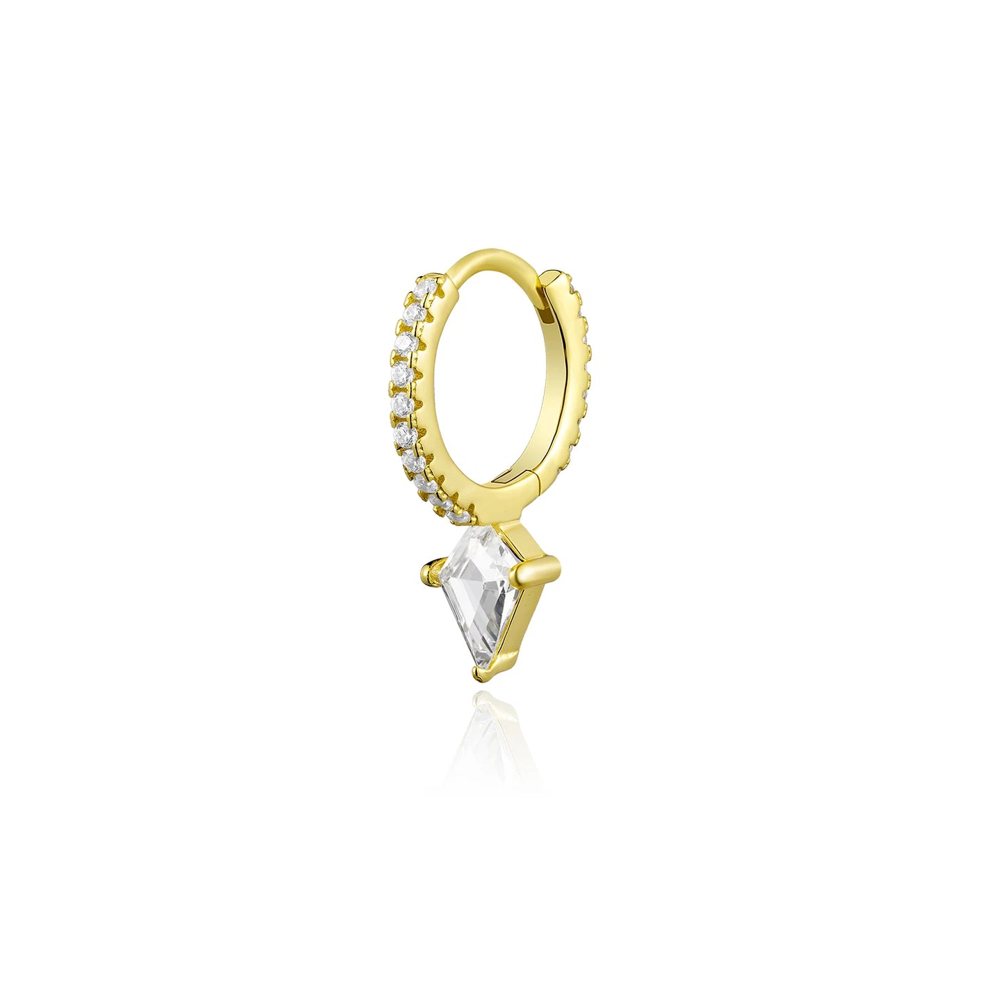 The Golden Drop Stud Earrings