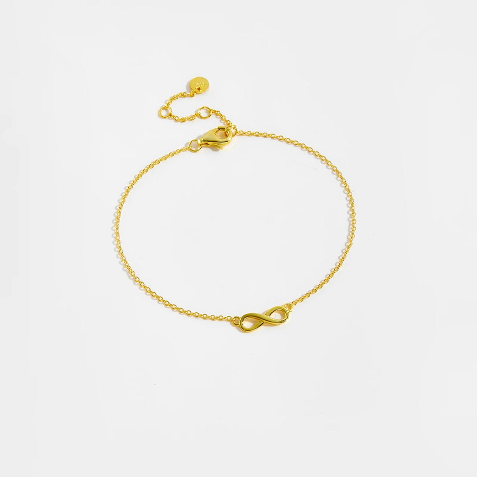 925 Sterling Silver Gold Best Friend Charm Chain Bracelet Women Plain Luxury Jewelry New 2021 Wedding Gift Solvana