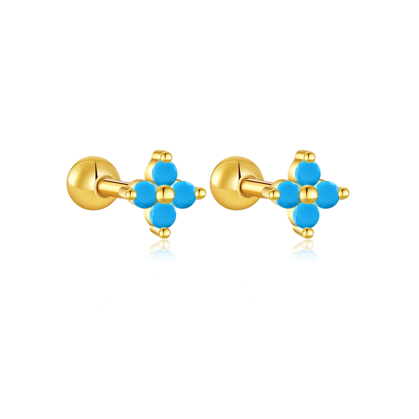 Rainbow Charm Studs