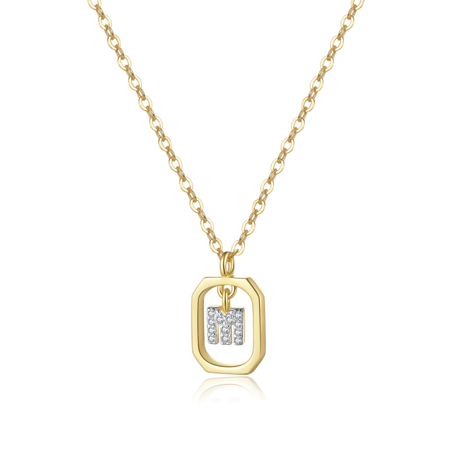 Golden Initial Grace Necklace