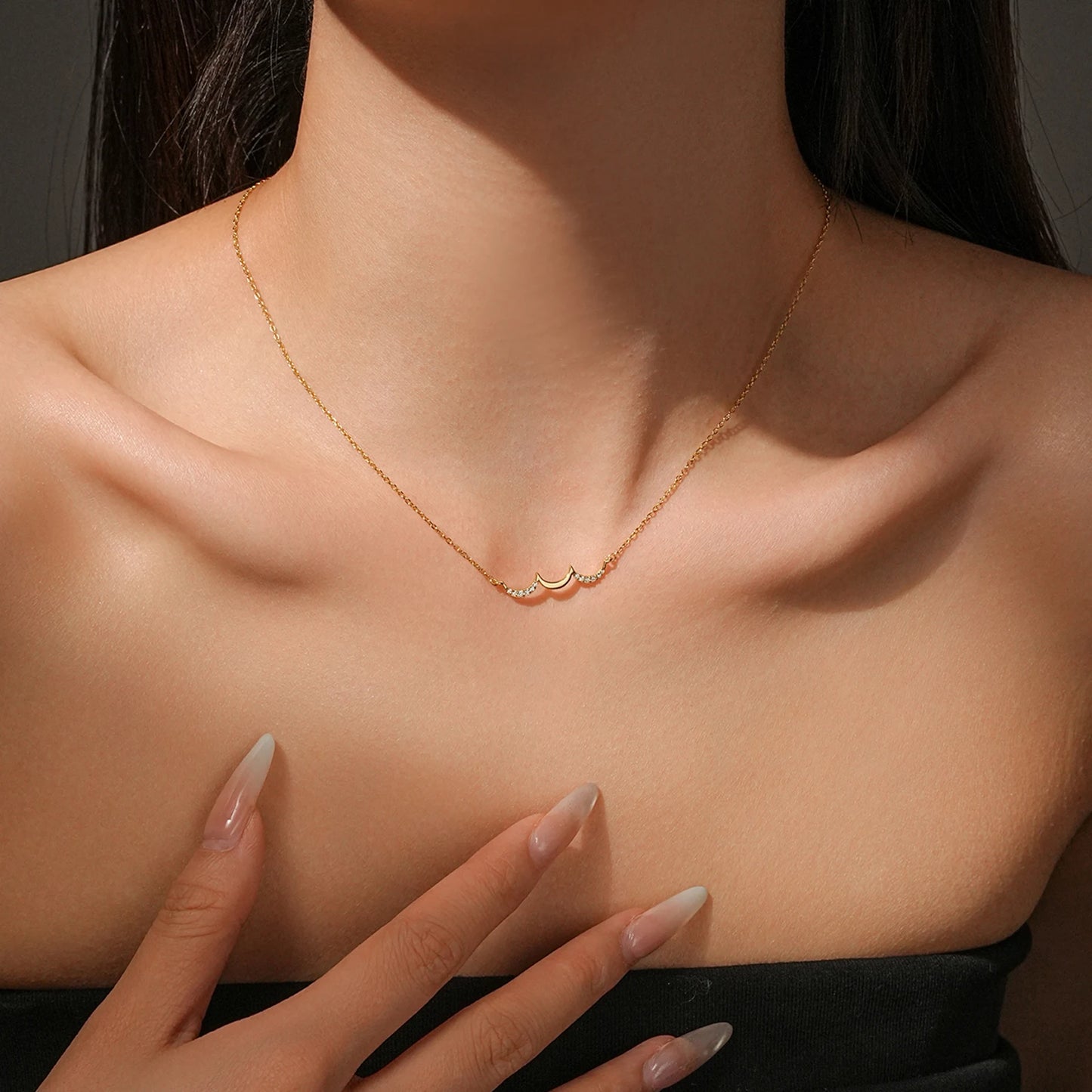 Celestial Crescent Necklace