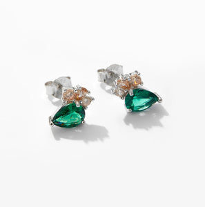 925 Sterling Silver Zircon Stud Earring Luxury Fine Crystal Earrings 2024 Anniversary Wedding Party Jewelry Solvana
