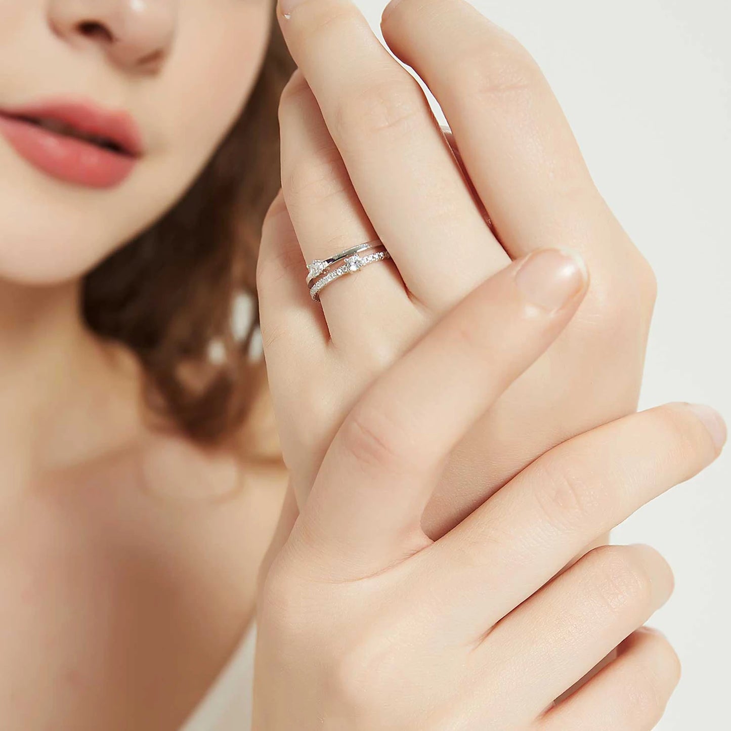 Aurora Twin Line Ring