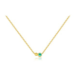 925 Sterling Silver Orange Green Round Pendant Necklace Fashion Zircon Gems Women Fine Chain 2025 Wedding Jewelry Solvana