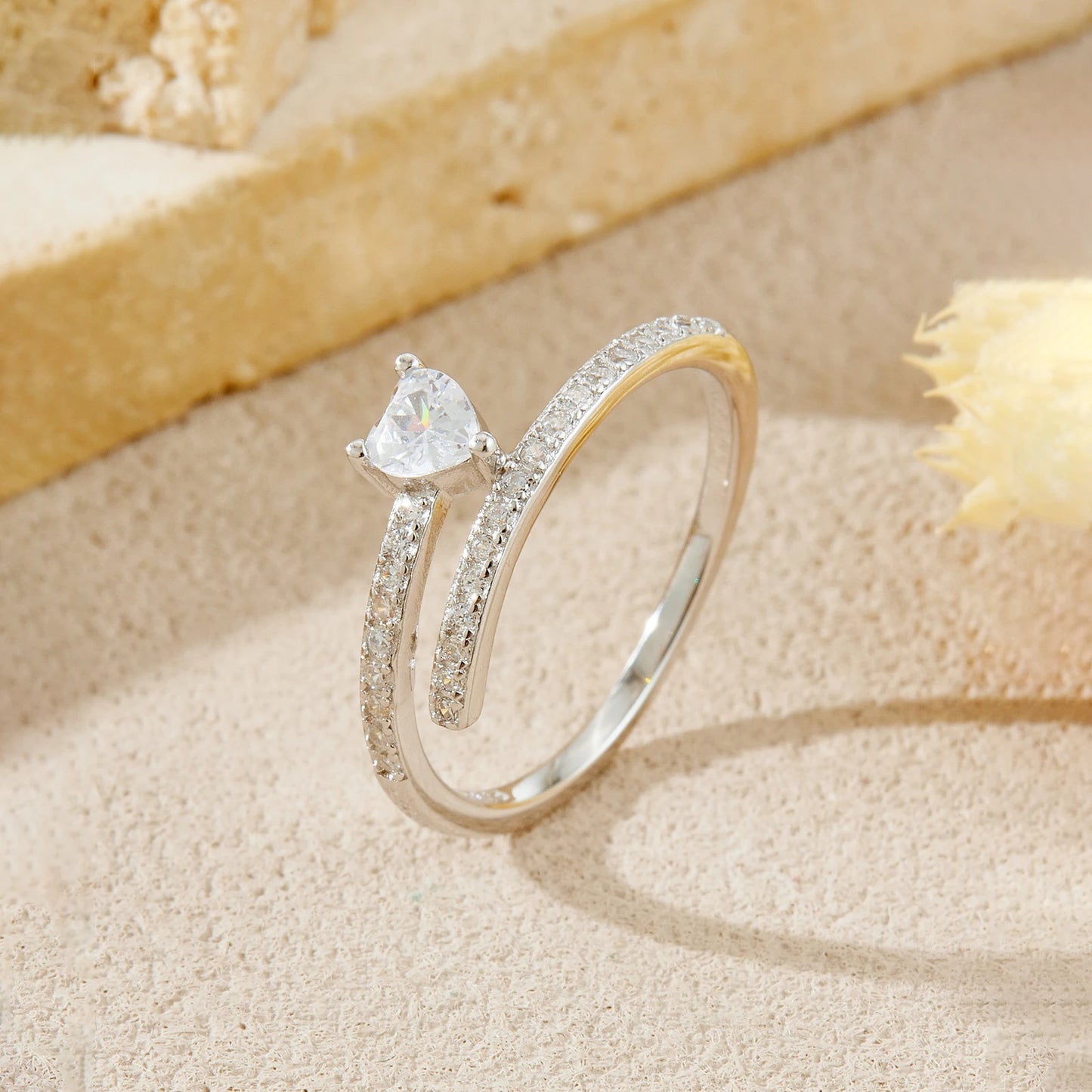 Twisted Heart Promise Ring