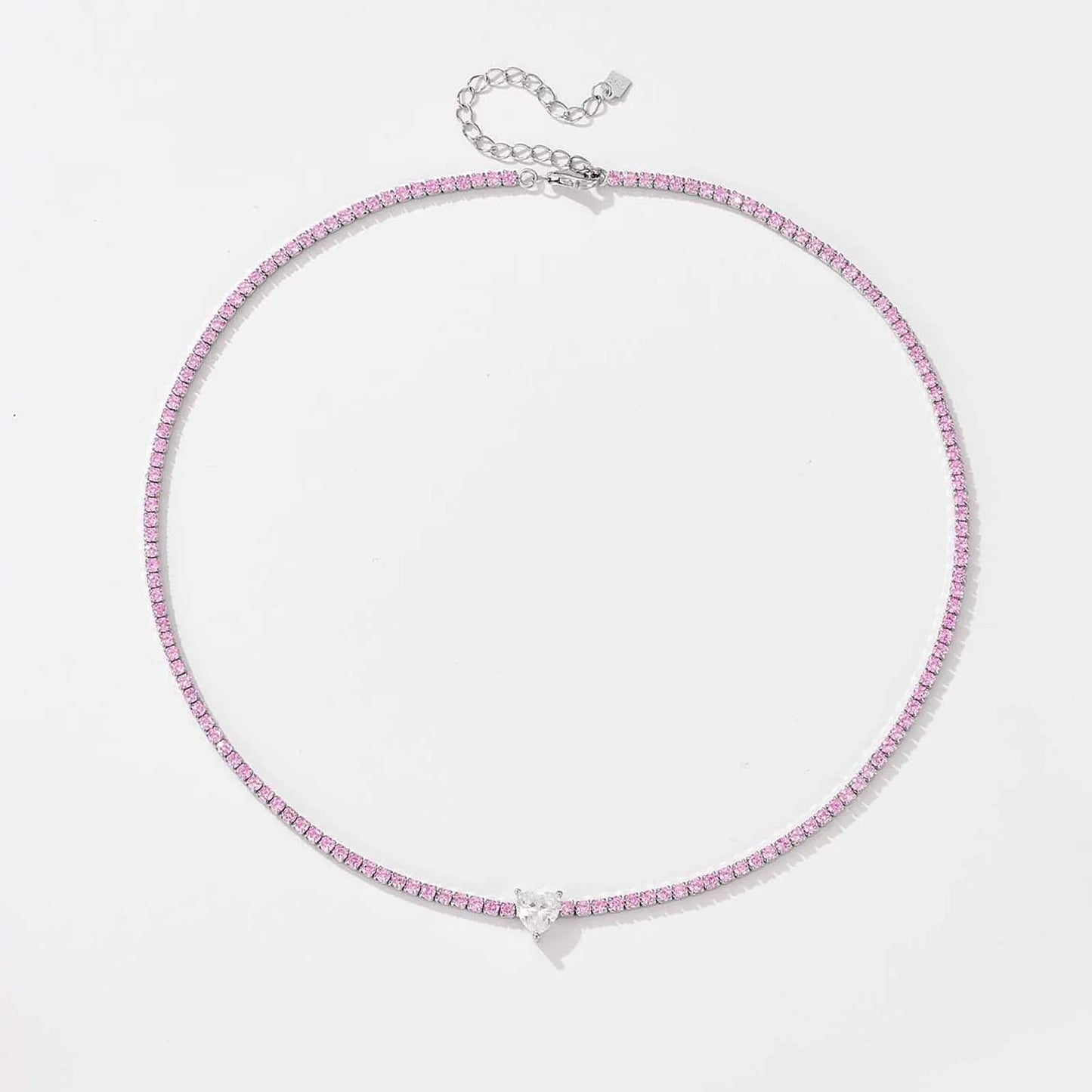 Crystal Heart Tennis Bracelet