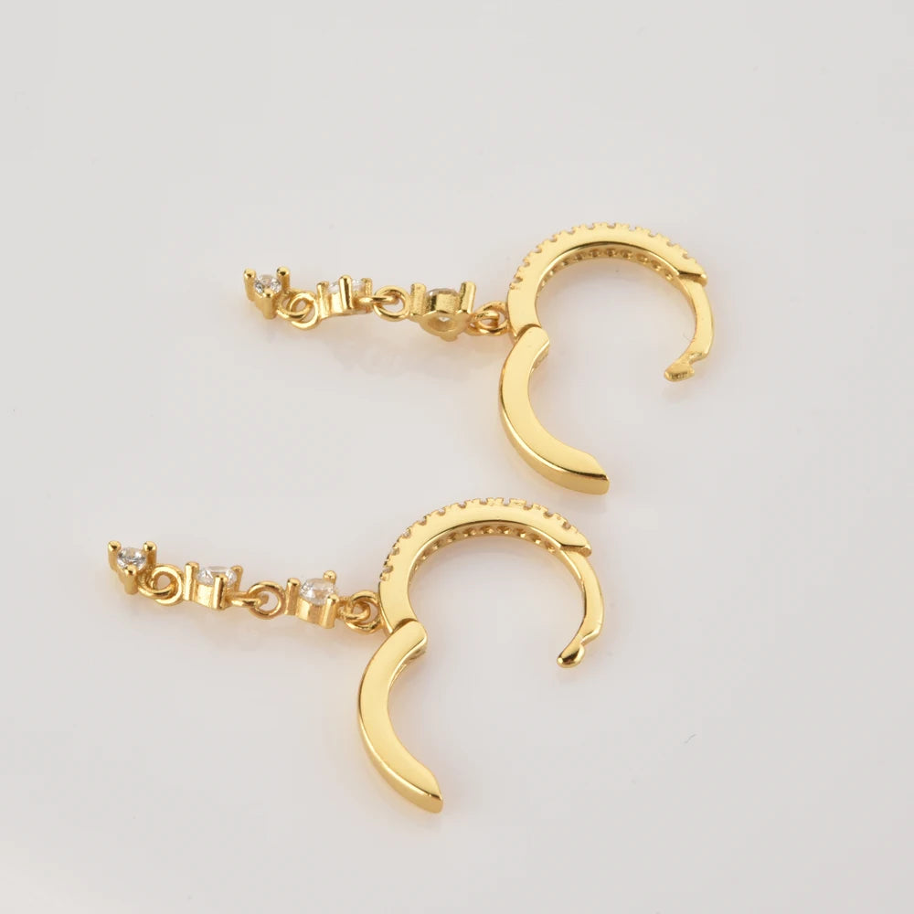 Trio Spark Drop Earrings