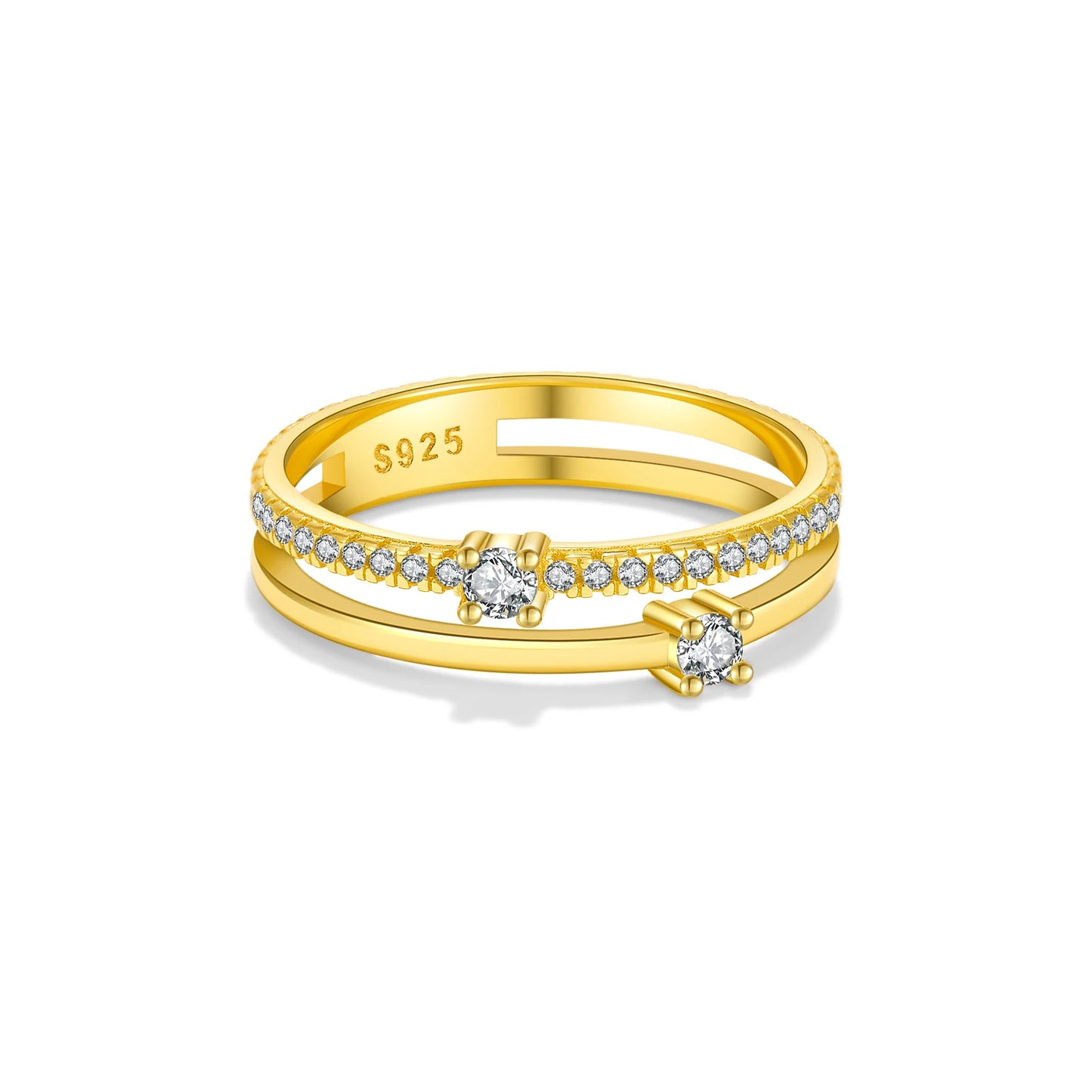 Aurora Twin Line Ring