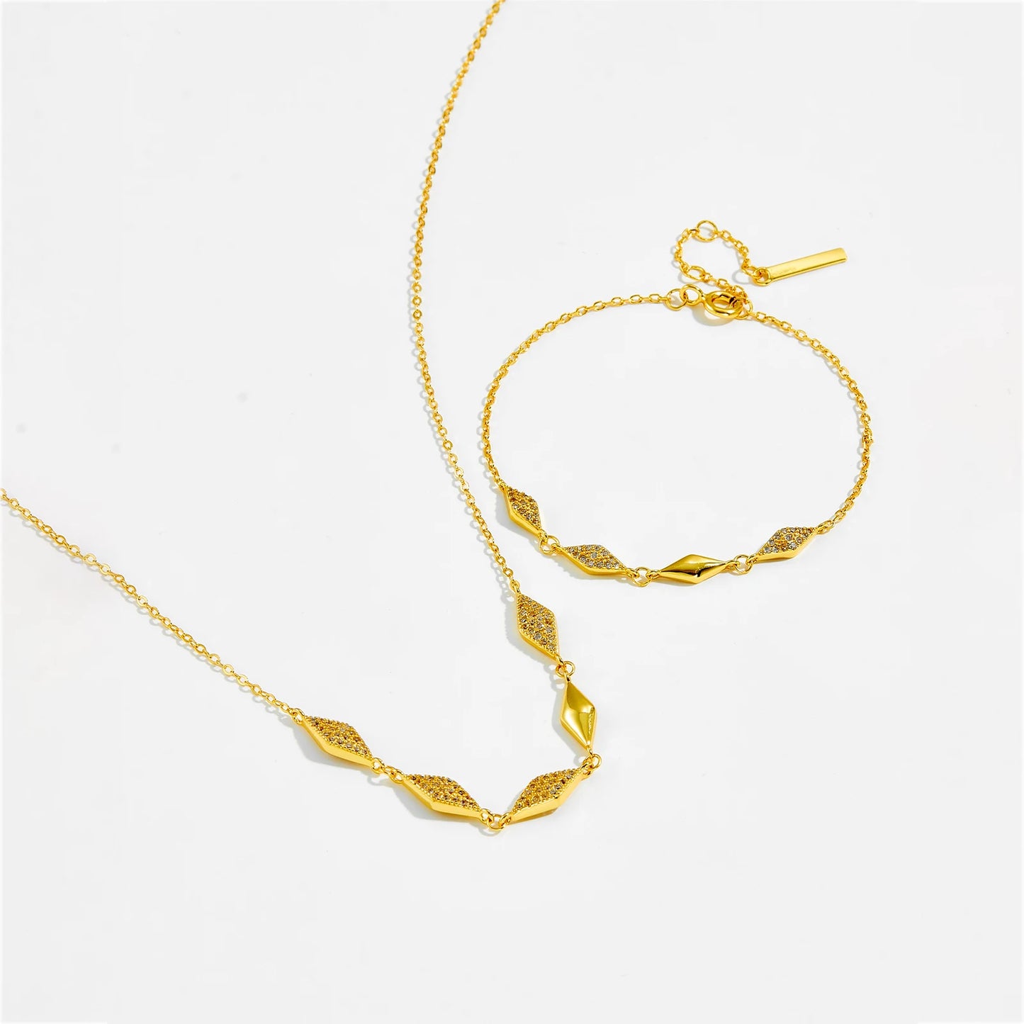 Radiant Rhombus Jewelry Set