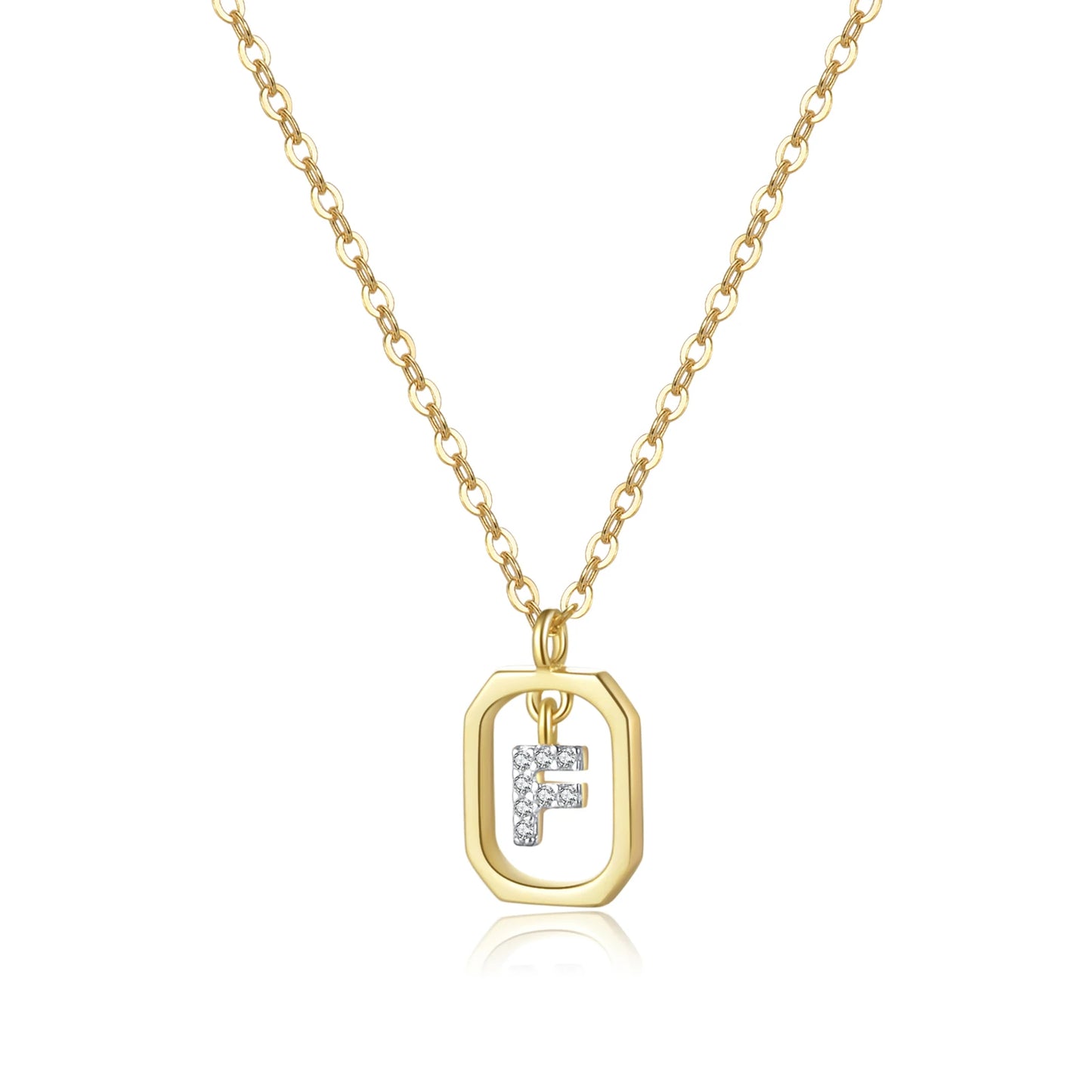 Golden Initial Monogram Necklace