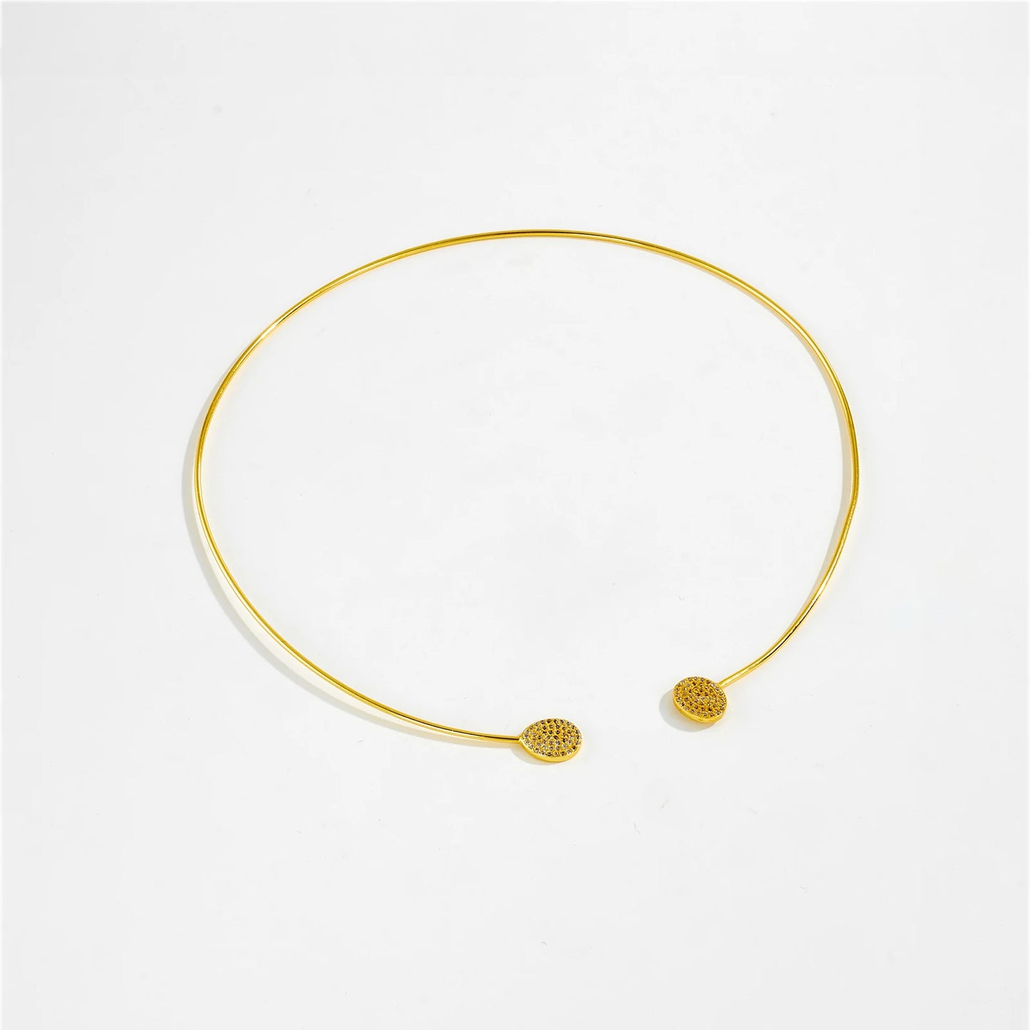 Gilded Edge Collar Necklace