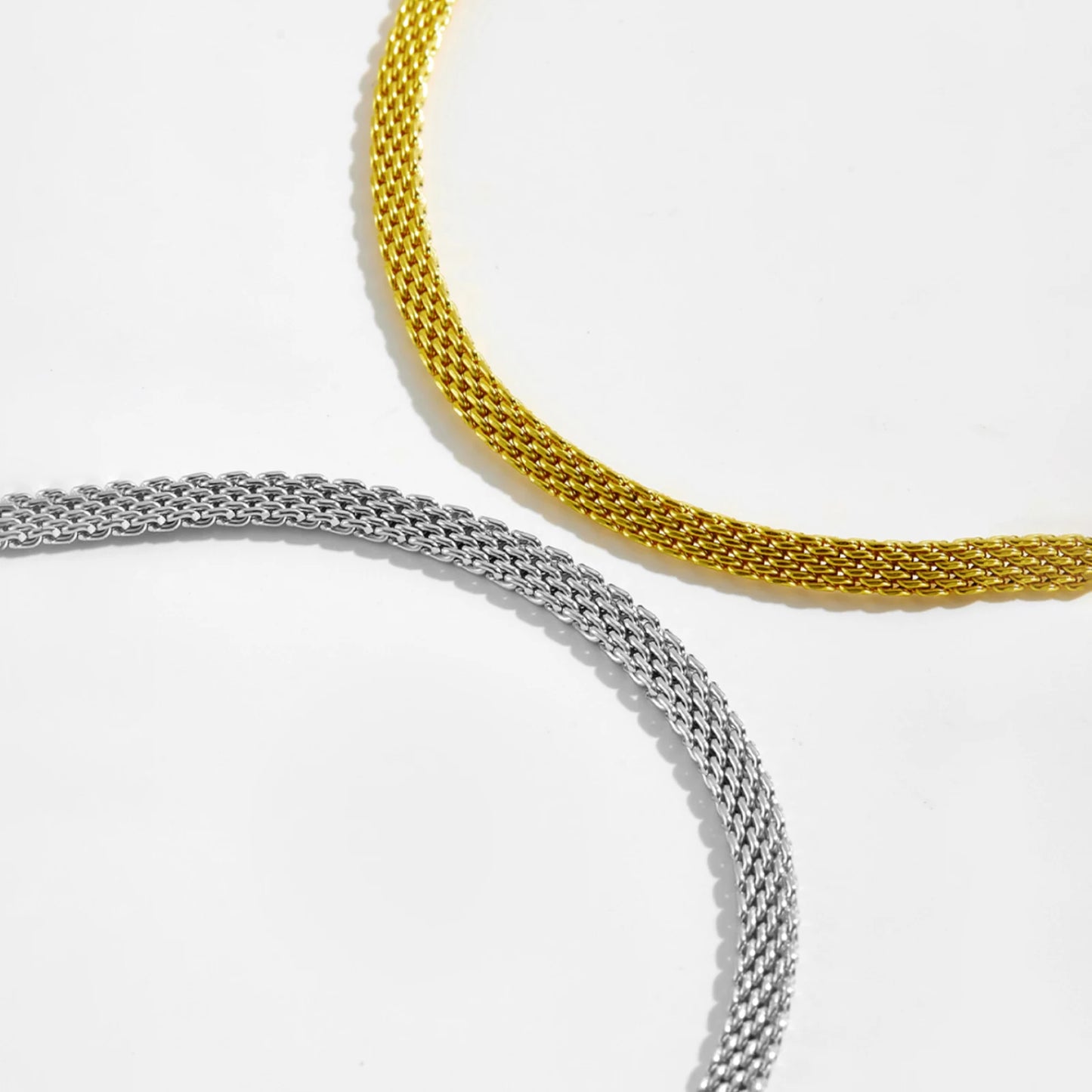 Silver Edge Chain Bracelet