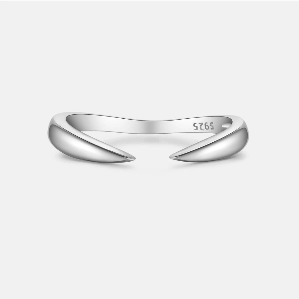 925 Sterling Silver Adjustable Rings 2024 Simple Fashion Fine  Anniversary Party Jewelry Solvana