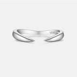 925 Sterling Silver Adjustable Rings 2024 Simple Fashion Fine  Anniversary Party Jewelry Solvana