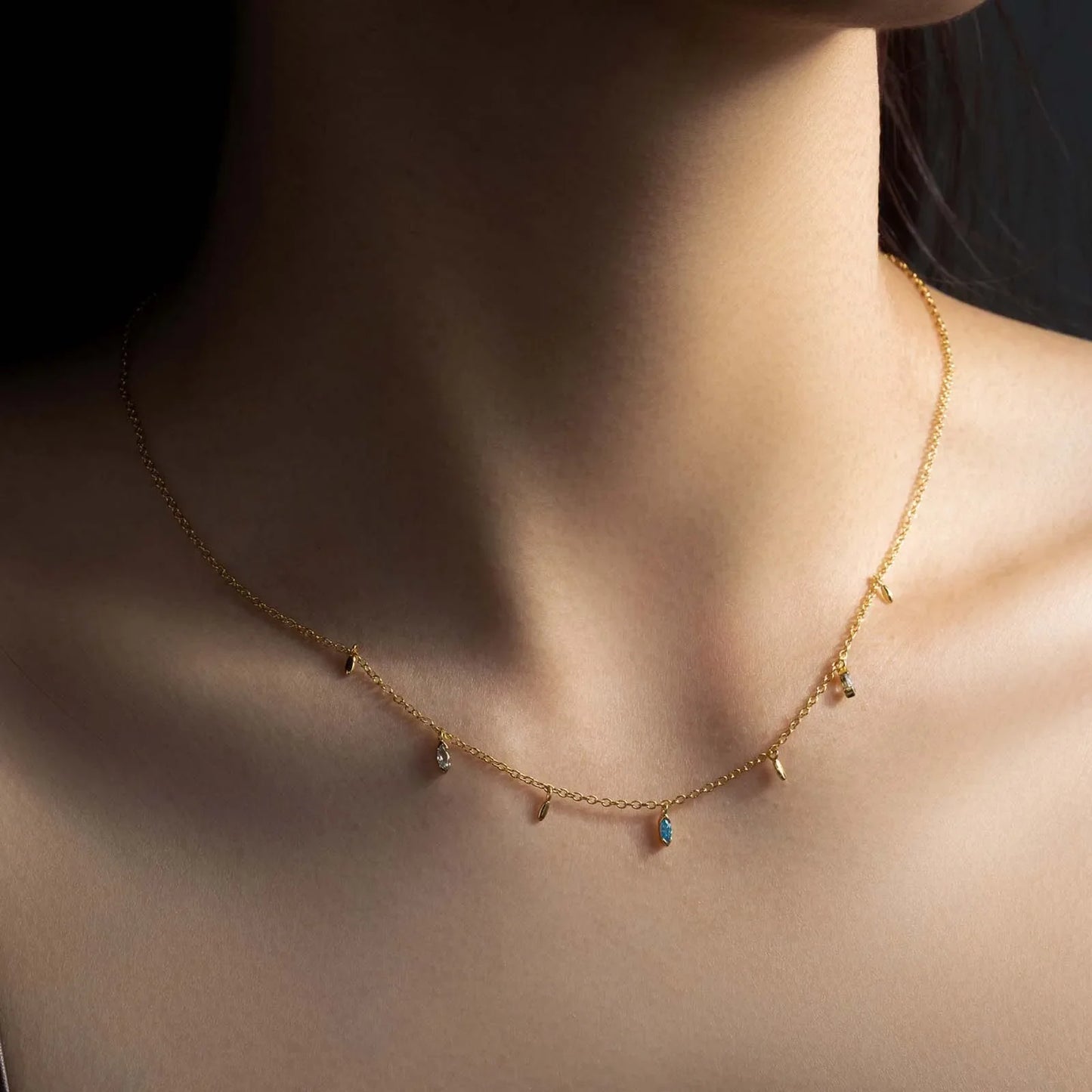 Azure Charm Choker