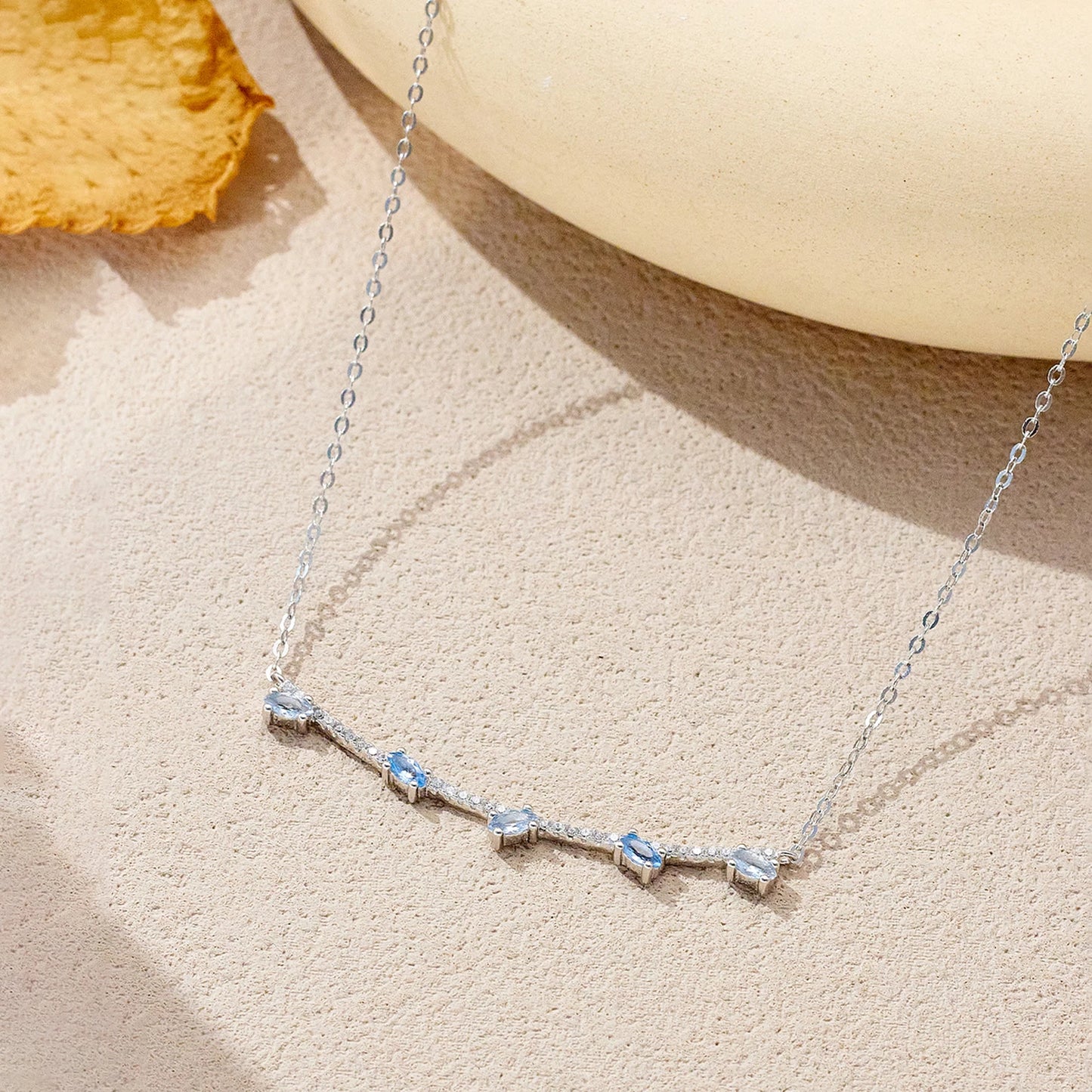 Blue Marquise Elegance Necklace