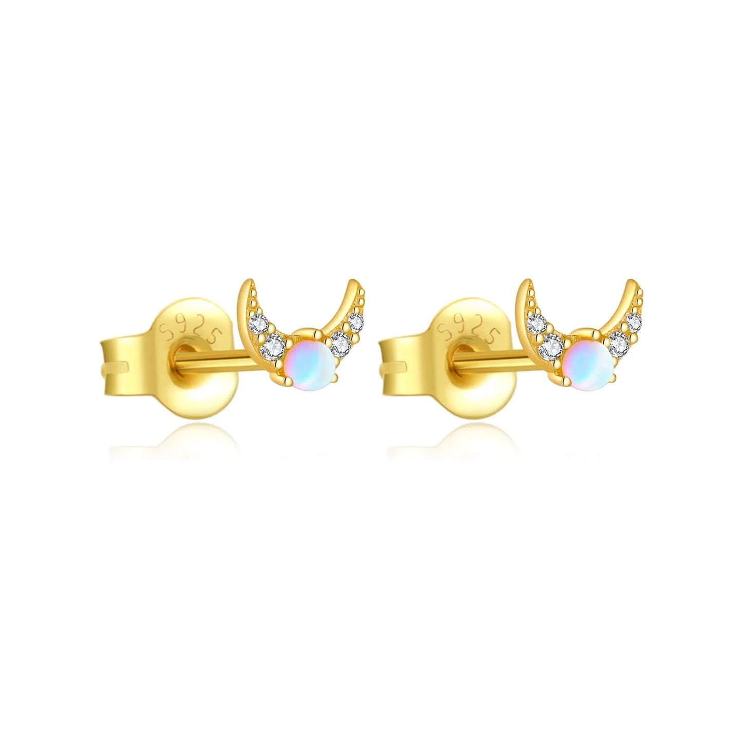 Lunar Glow Stud Earrings