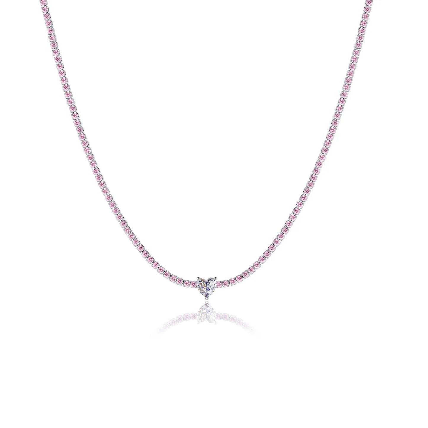 Crystal Heart Tennis Bracelet