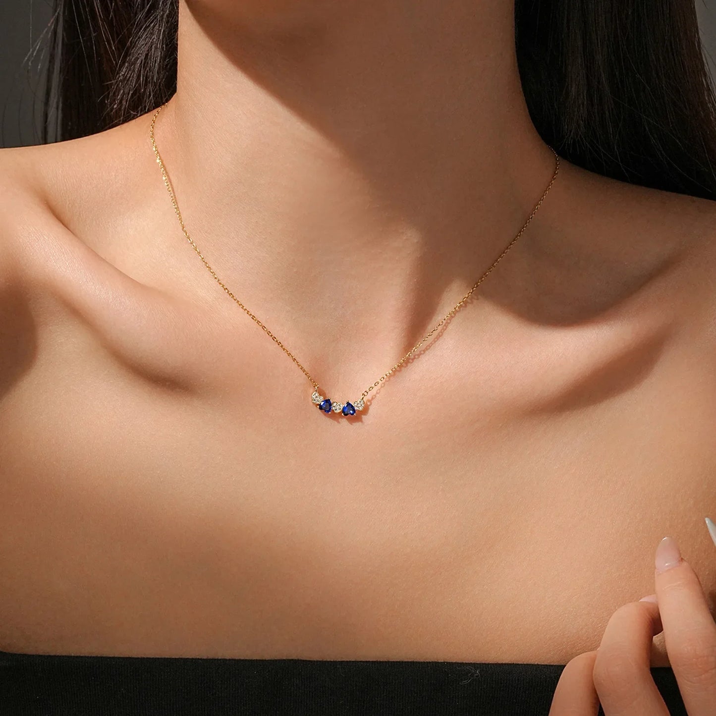 Azure Heart Necklace