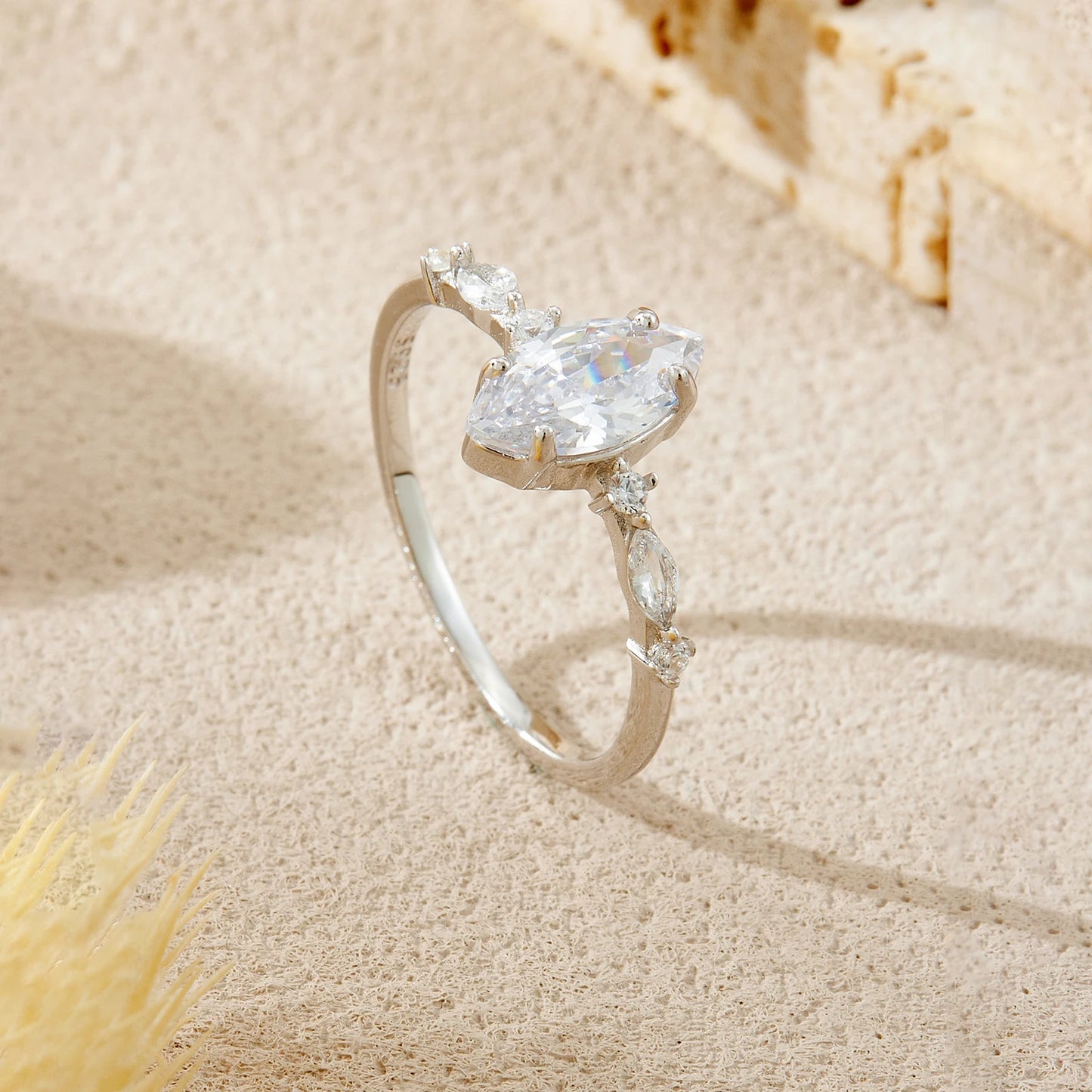 Marquise Glow Engagement Ring