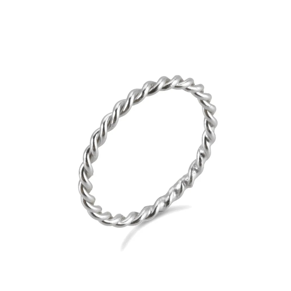 Twisted Gold Circle Ring