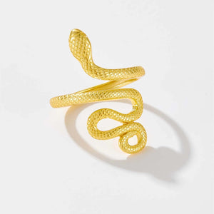 The Golden Snake Adjustable Ring Solvana