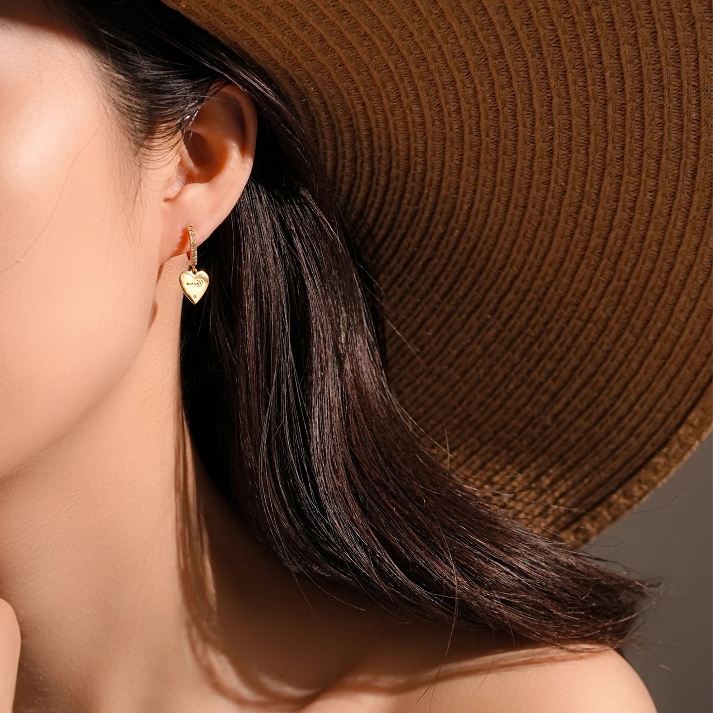 Karma Love Heart Hoops