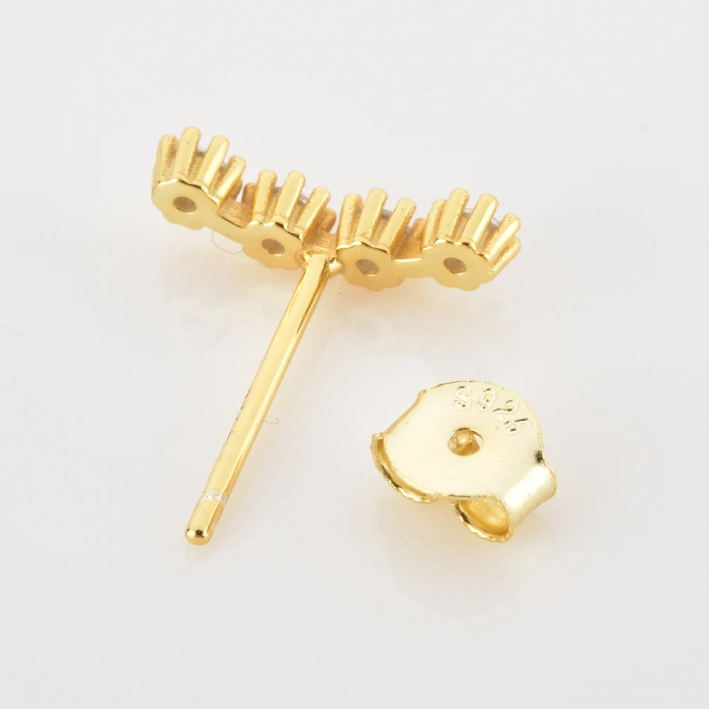 White Tide 3-Piece Stud Earring Set