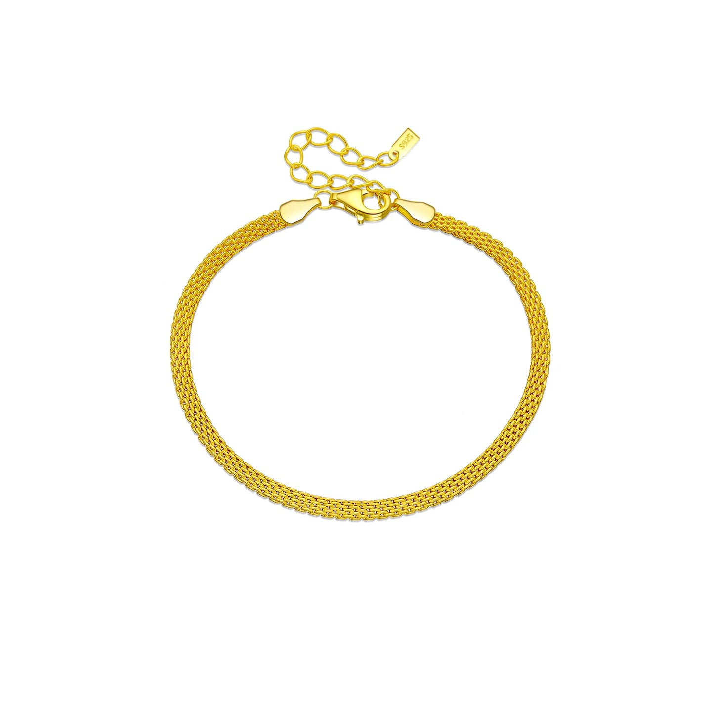 Silver Edge Chain Bracelet