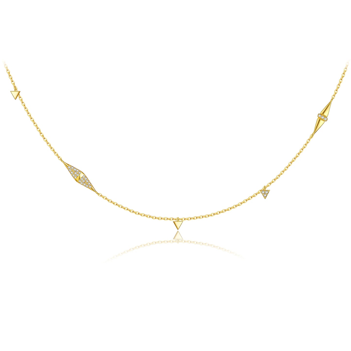 GeoLuxe Triangle Necklace