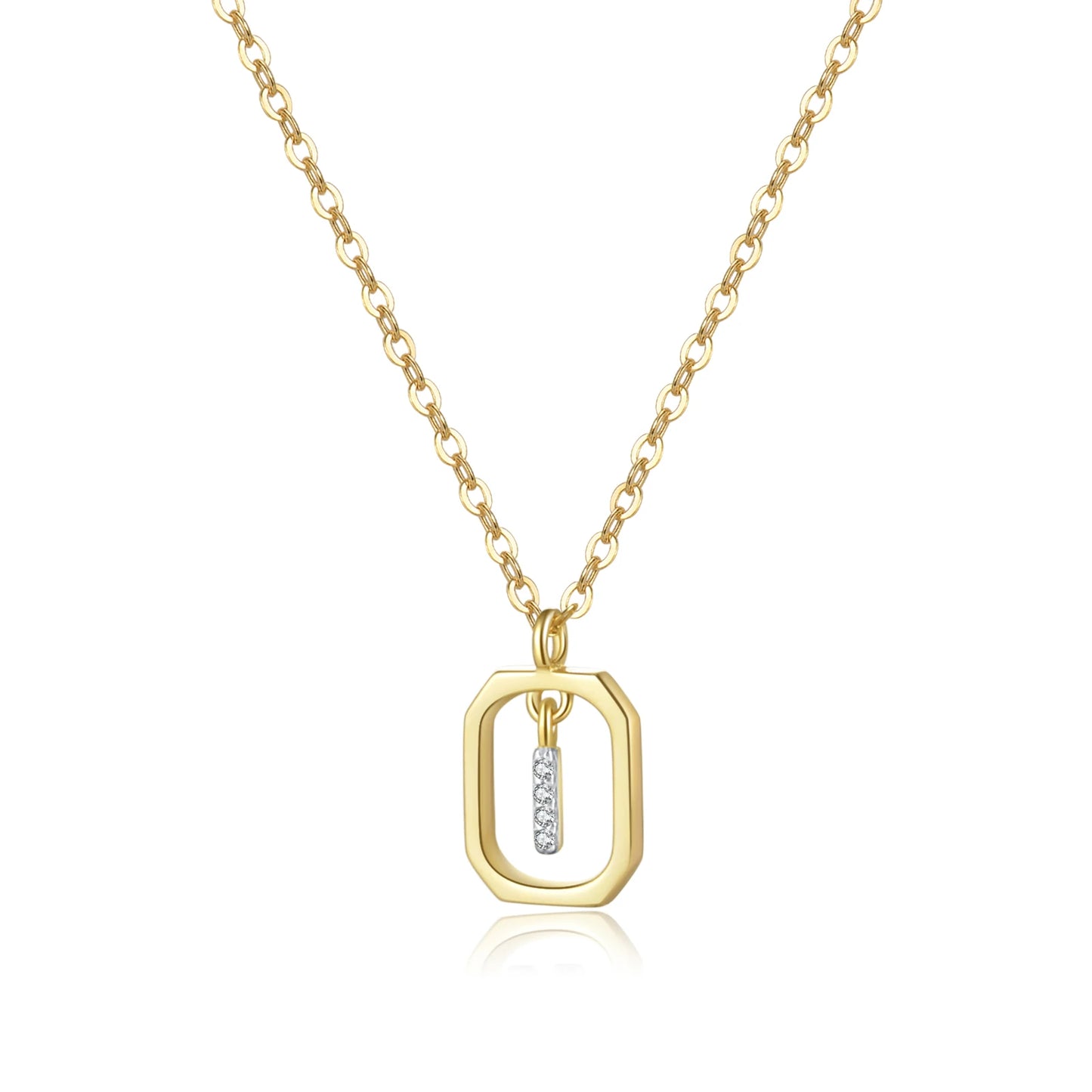 Golden Initial Grace Necklace