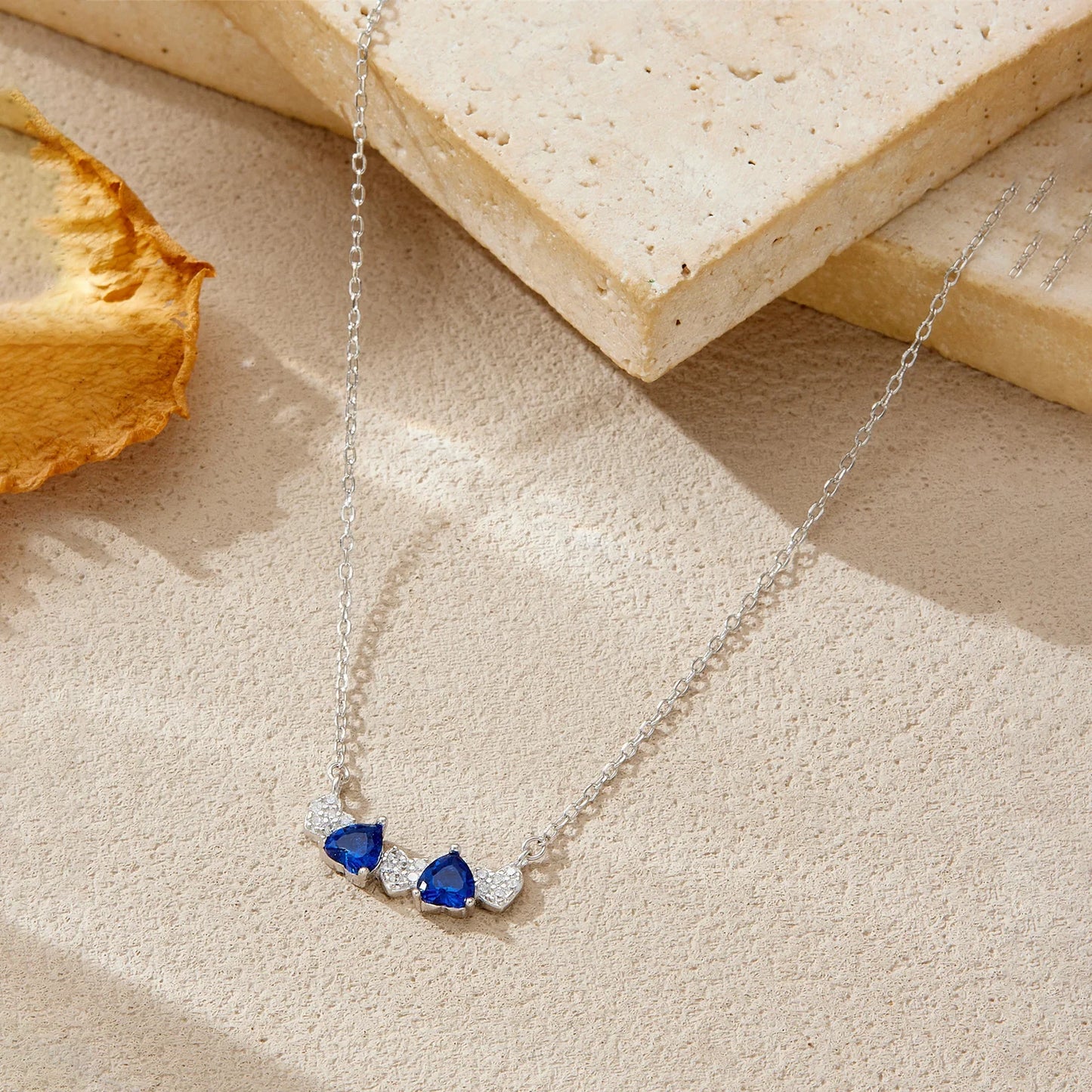 Azure Heart Necklace