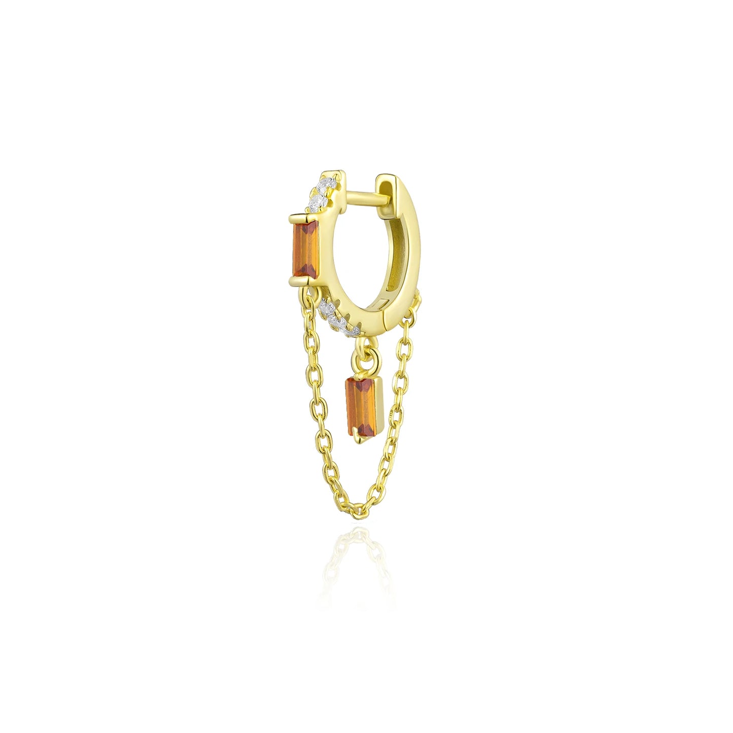 The Golden Drop Stud Earrings