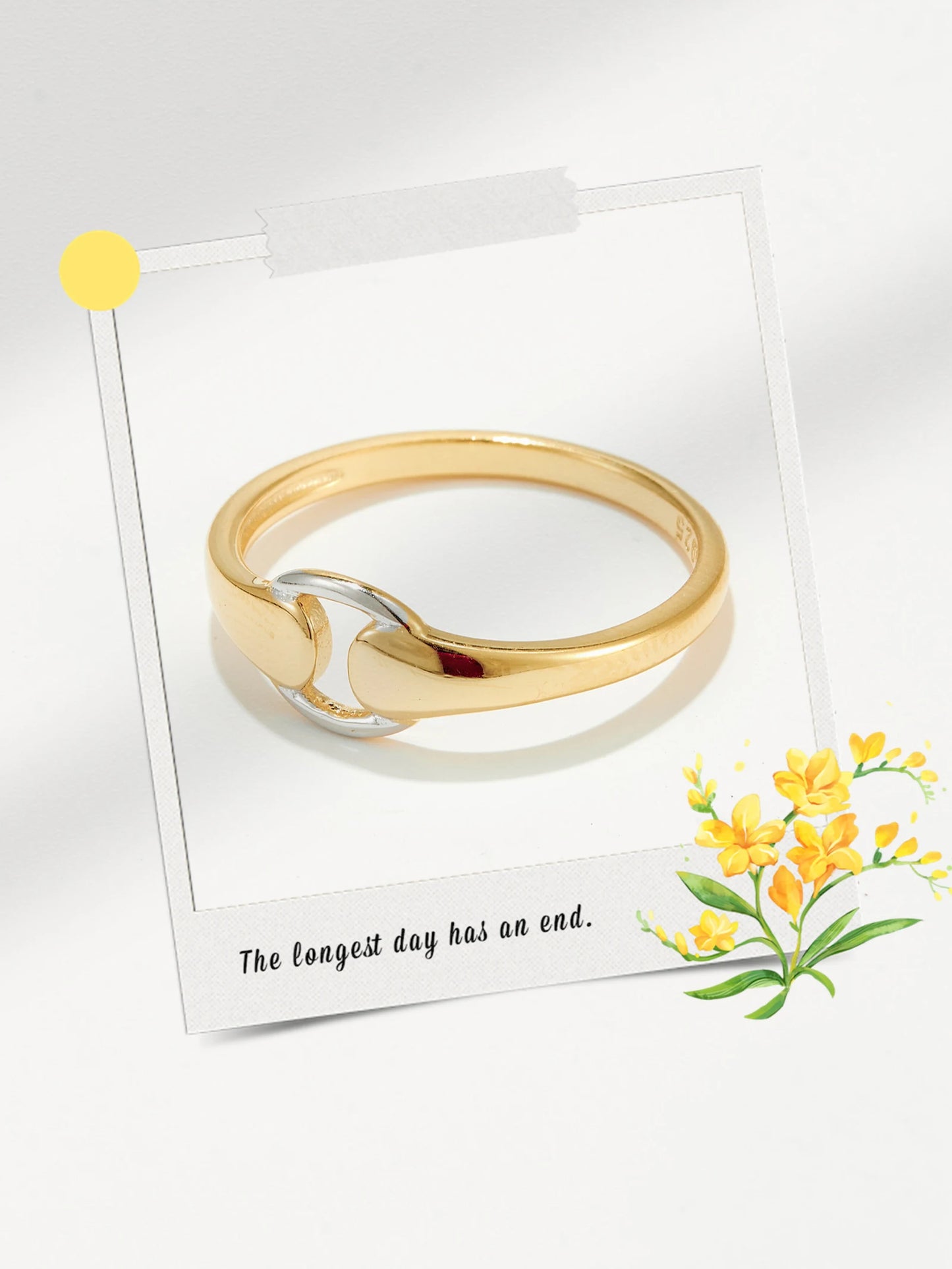 Golden Orbit Ring