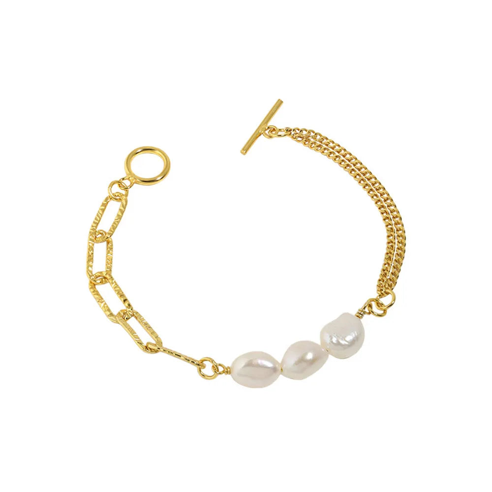 Celestial Pearl Charm Bracelet