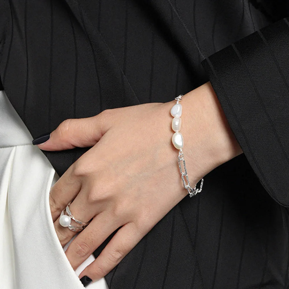 Celestial Pearl Charm Bracelet