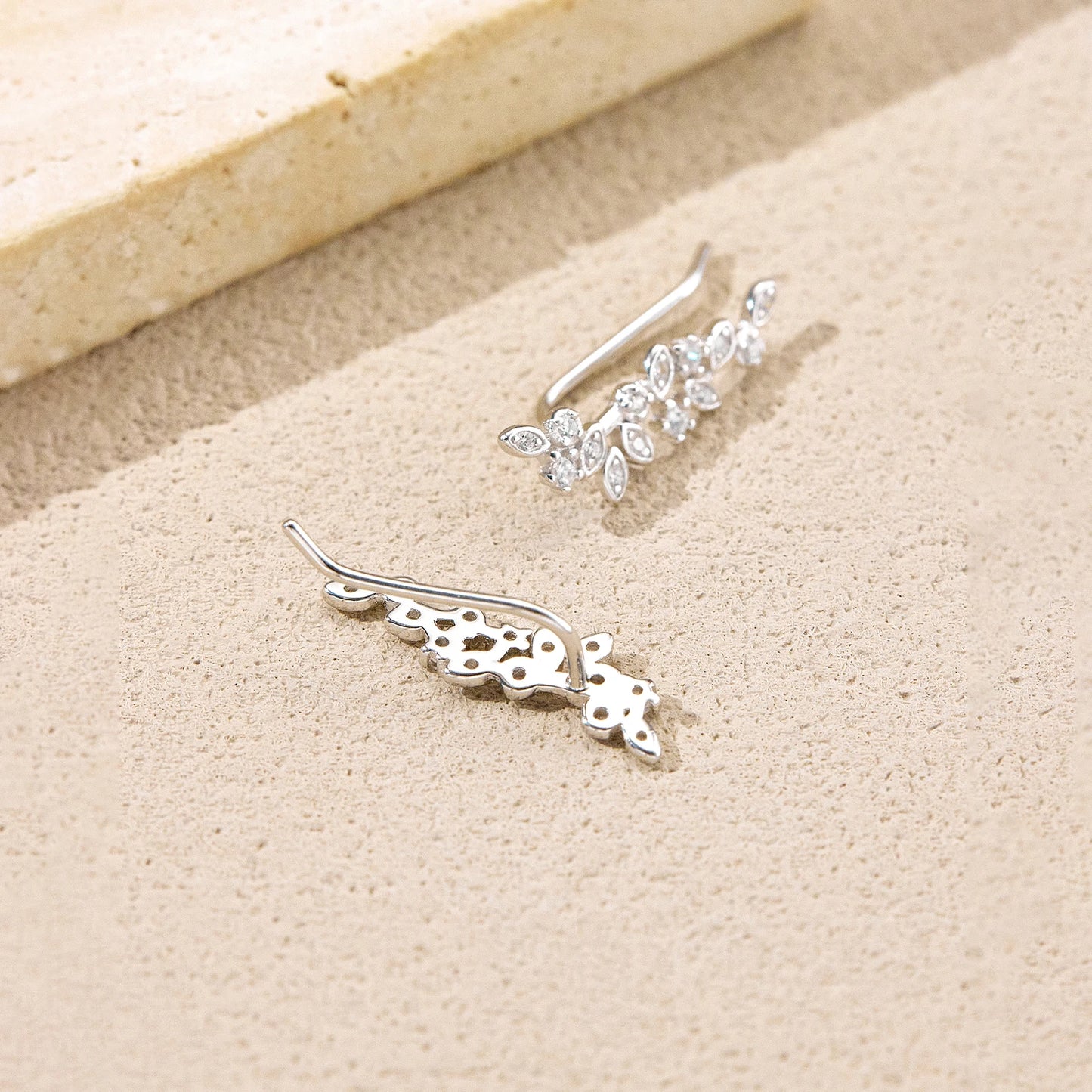 Celestial Leaf Climber Earrings