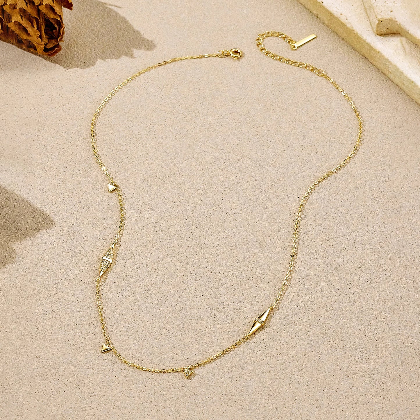 GeoLuxe Triangle Necklace