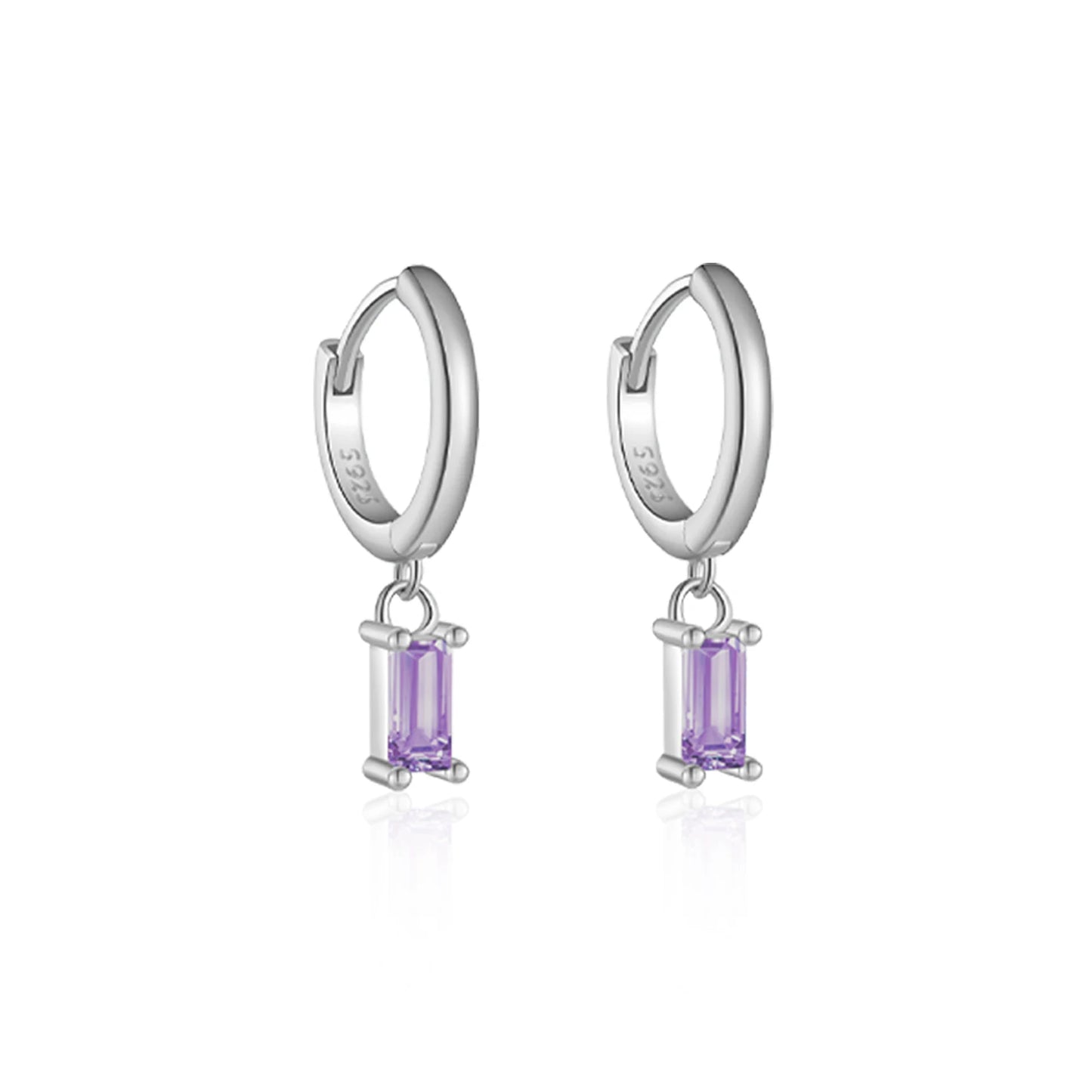 Amethyst Glow Drop Earrings