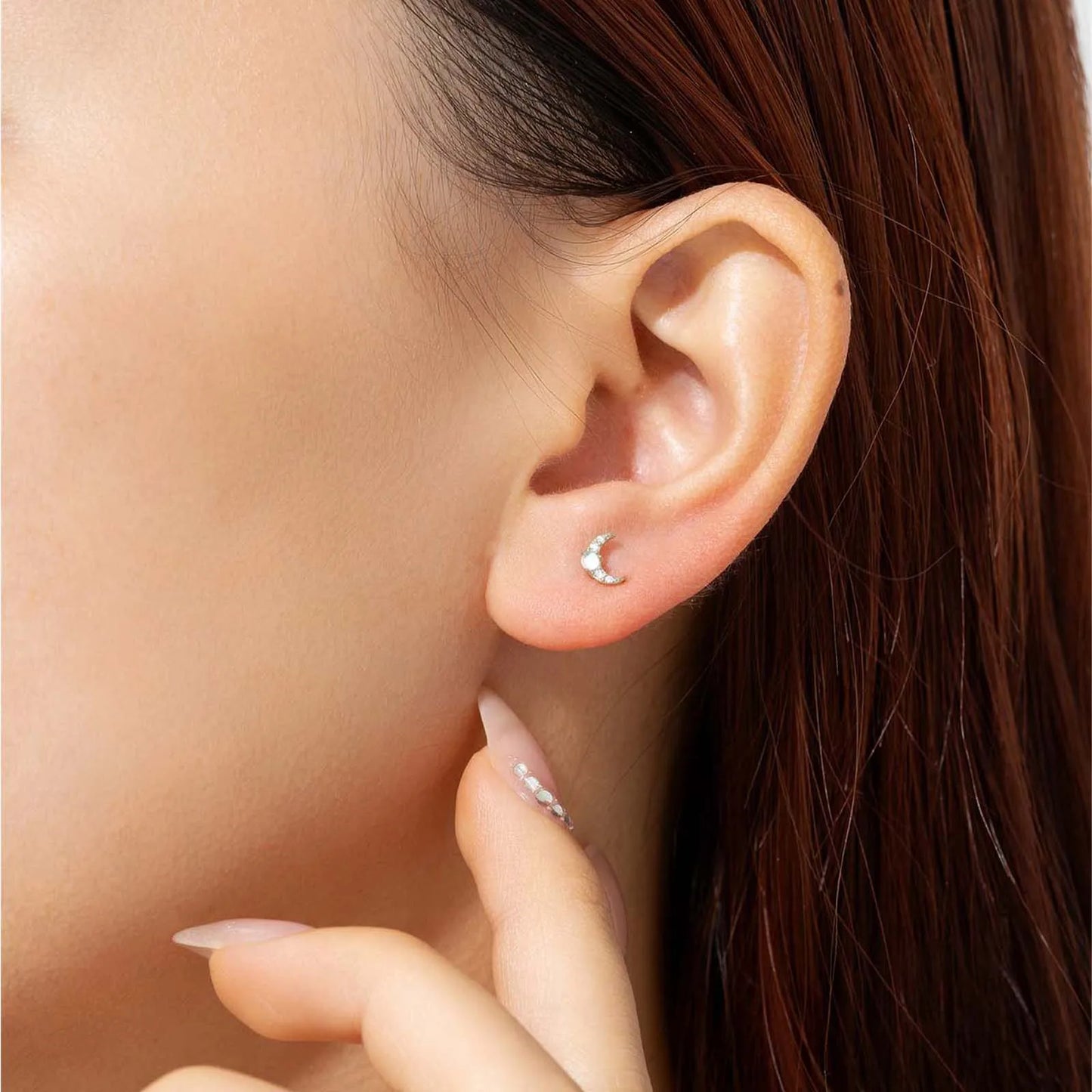 Lunar Glow Stud Earrings