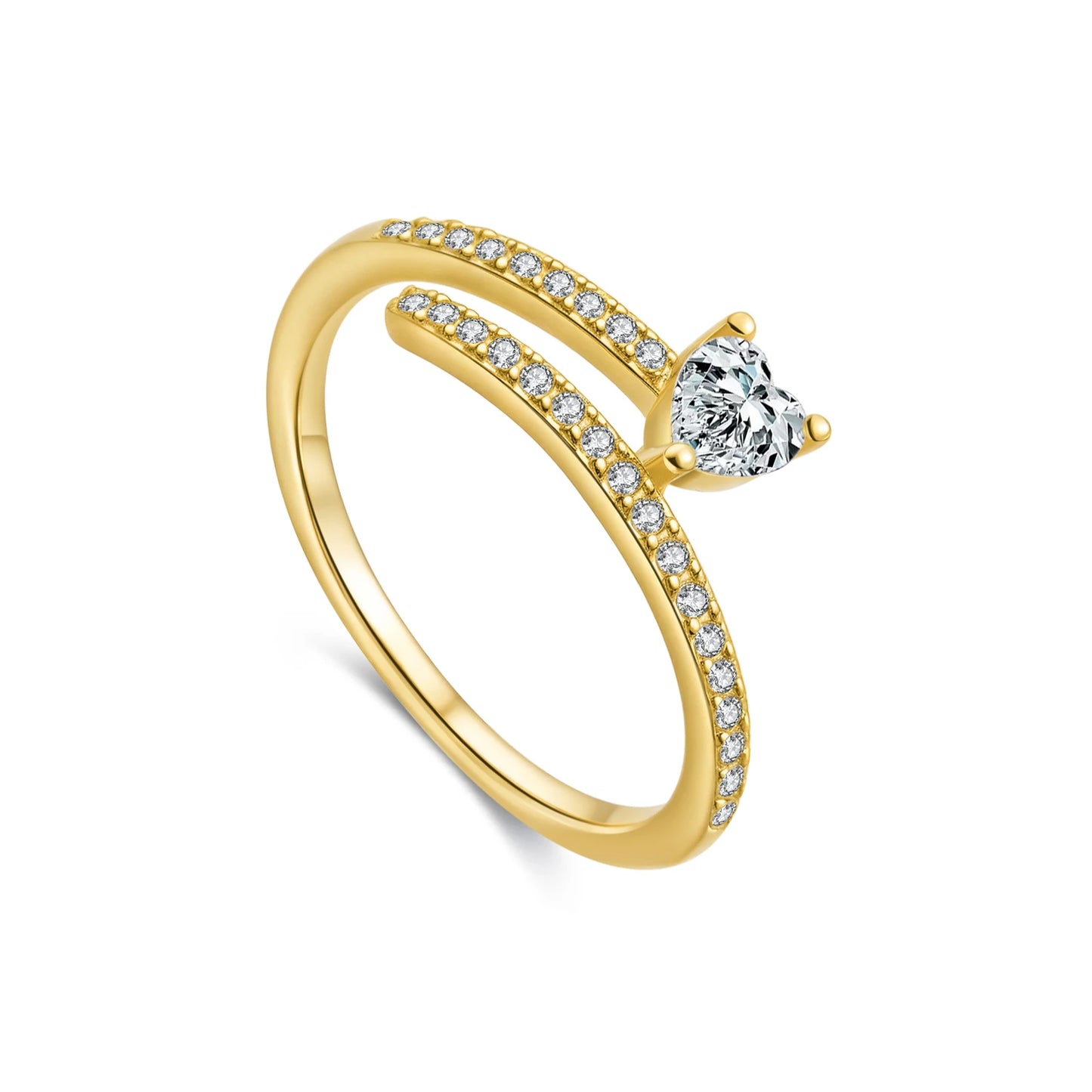Twisted Heart Promise Ring