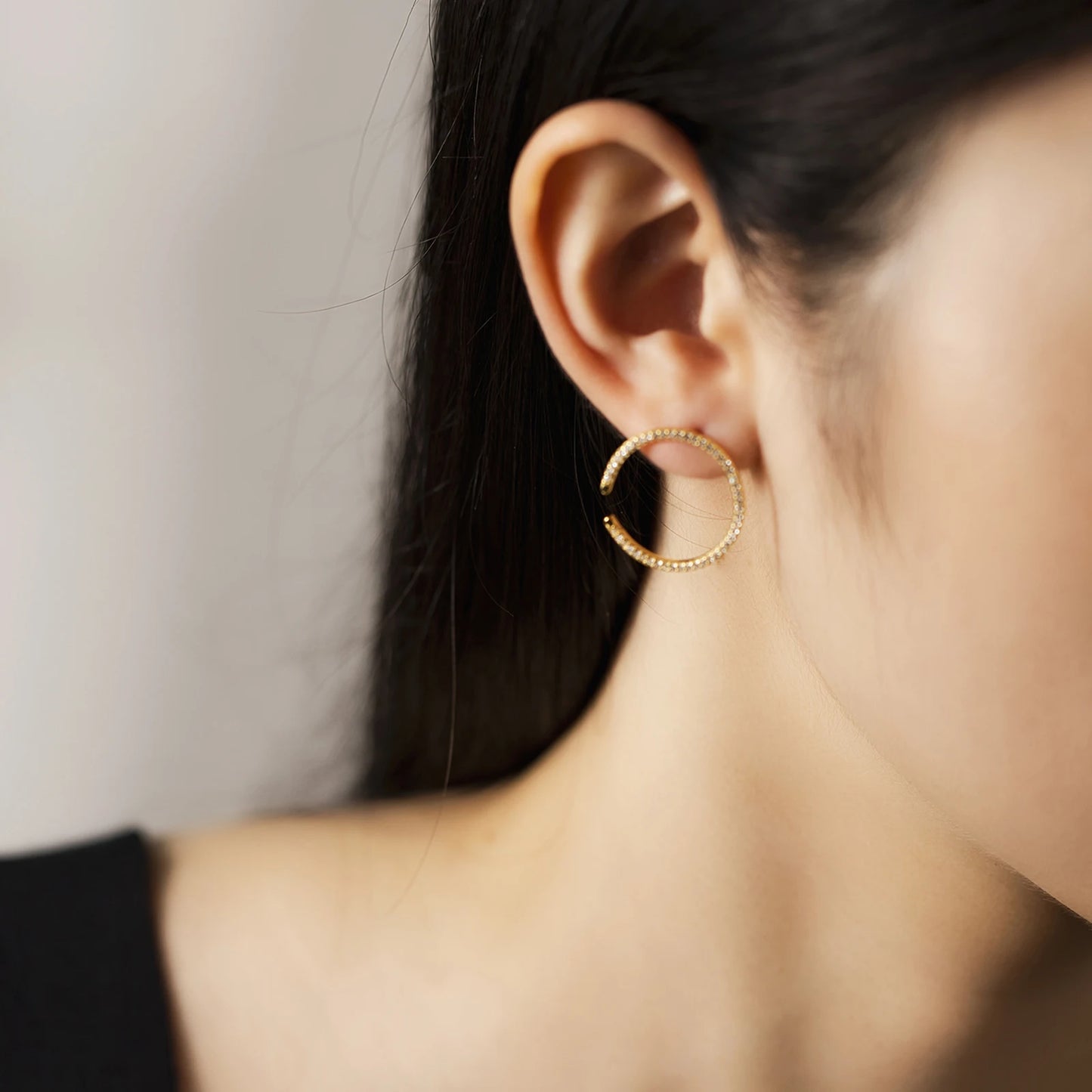 Luminous Circle Studs