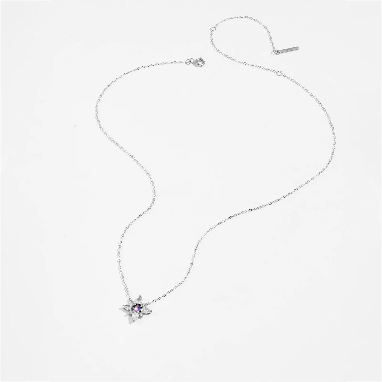 Amethyst Glow Drop Necklace