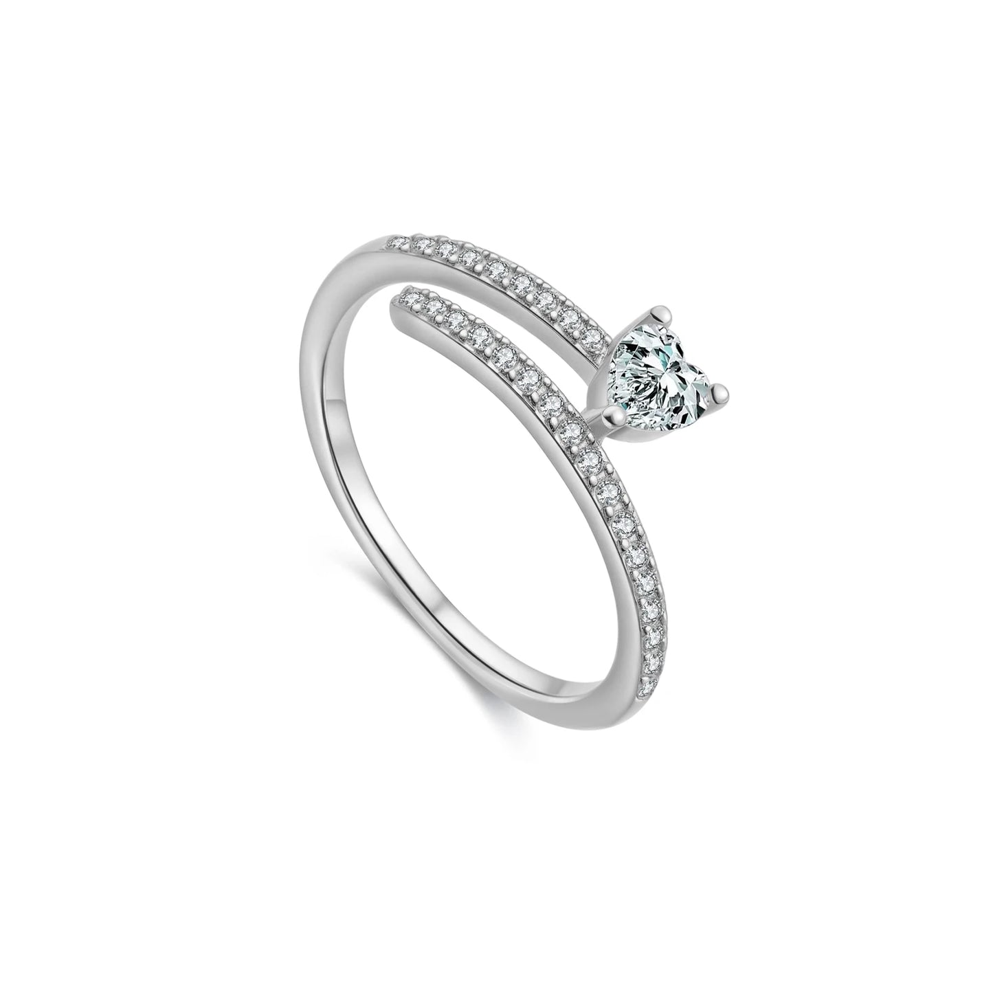 Twisted Heart Promise Ring