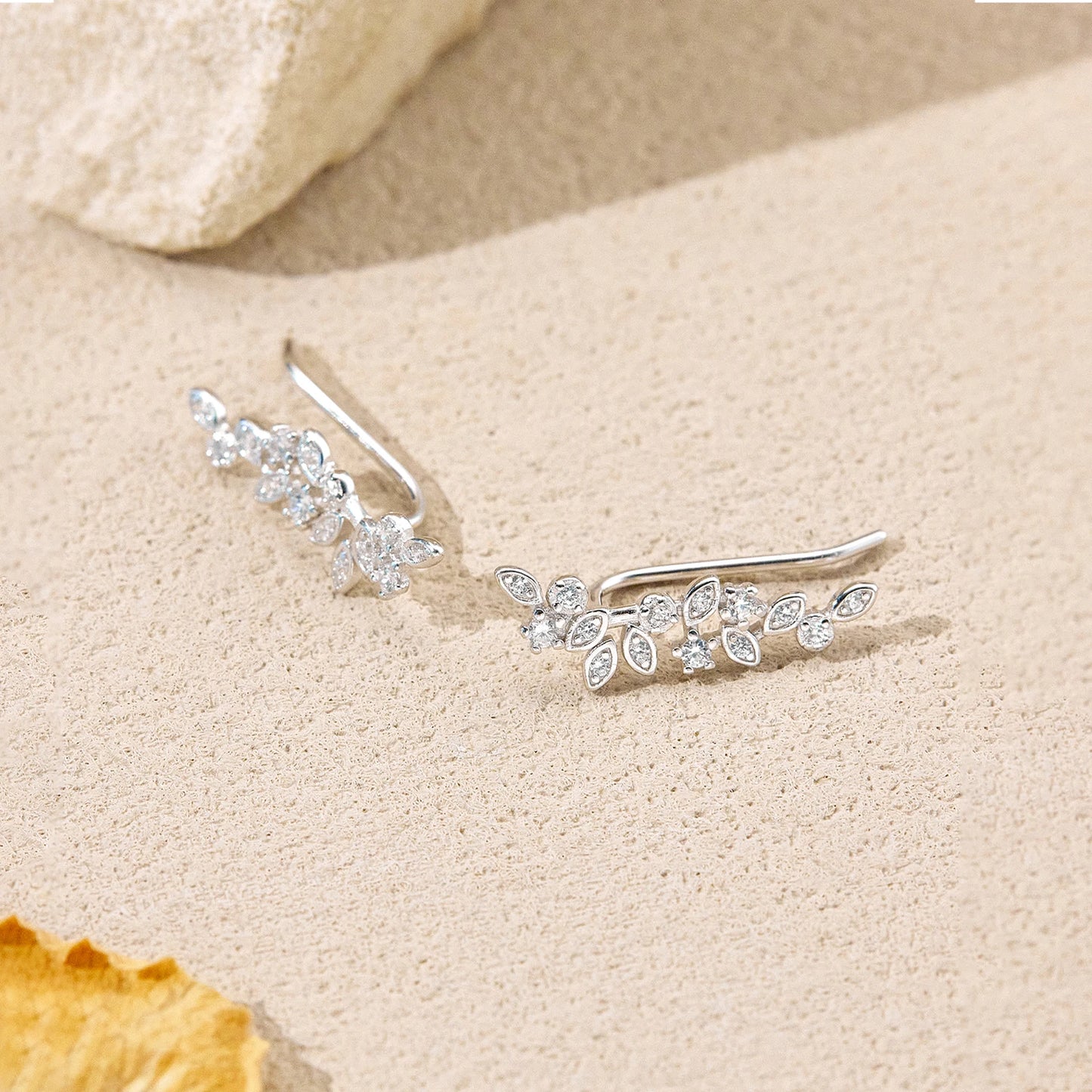 Celestial Leaf Climber Earrings