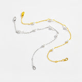 925 Sterling Silver Gold Handmade Pearl Charm Chain Bracelet Women 2025 Luxury Crystal Fine Jewels Wedding Gift Solvana