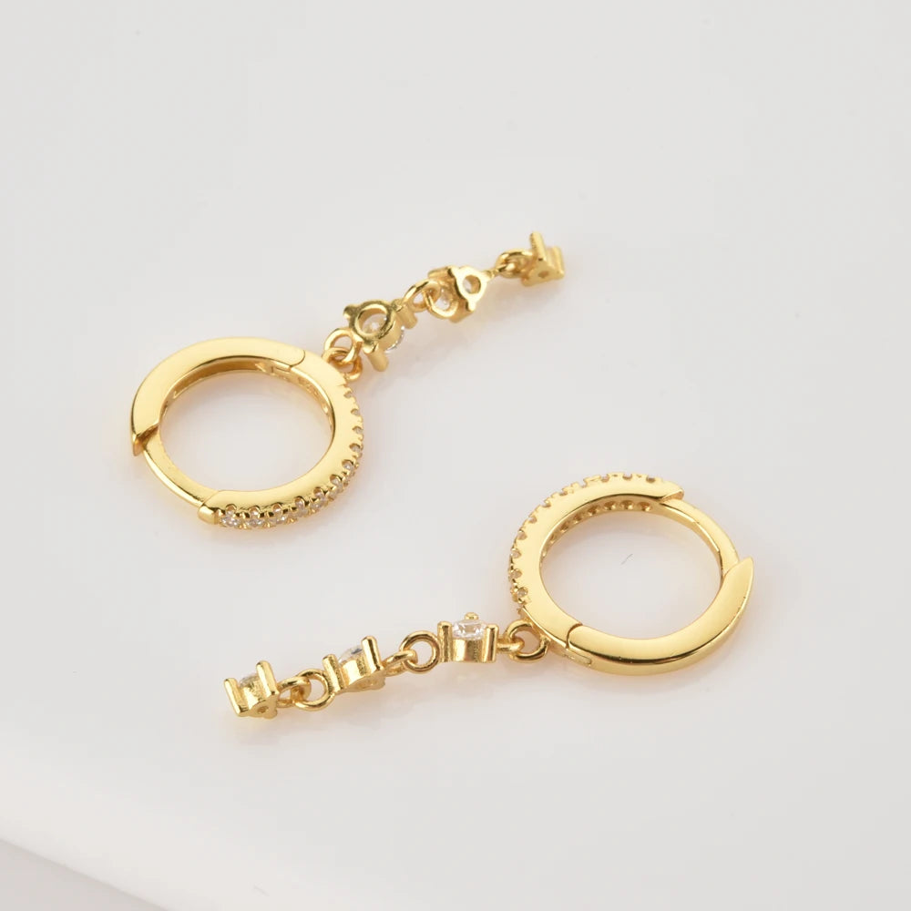 Trio Spark Drop Earrings