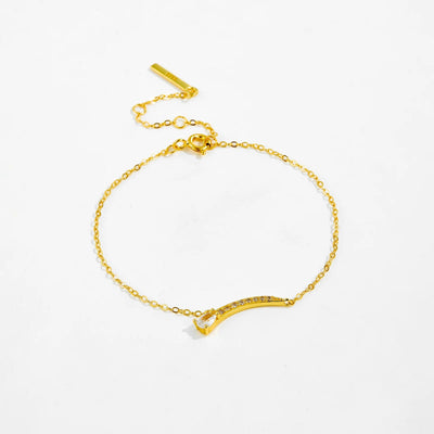 925 Sterling Silver Charm Chain Bracelet Pear Shape Round CZ Zircon Luxury Women 2024 Trendy Dainty Fine Jewelry Gift Solvana