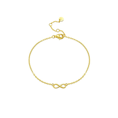 925 Sterling Silver Gold Best Friend Charm Chain Bracelet Women Plain Luxury Jewelry New 2021 Wedding Gift Solvana