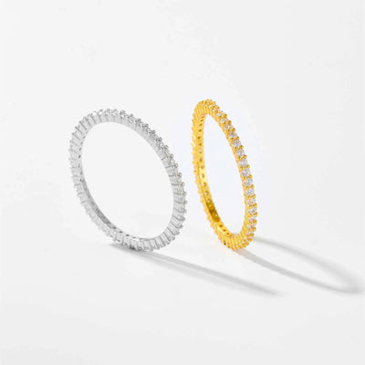 925 Sterling Silver Gold Full Zircon CZ Ring 2023 Women Rings Wedding Jewelry Rock Punk Rock Punk Ring Jewelry Gift Solvana